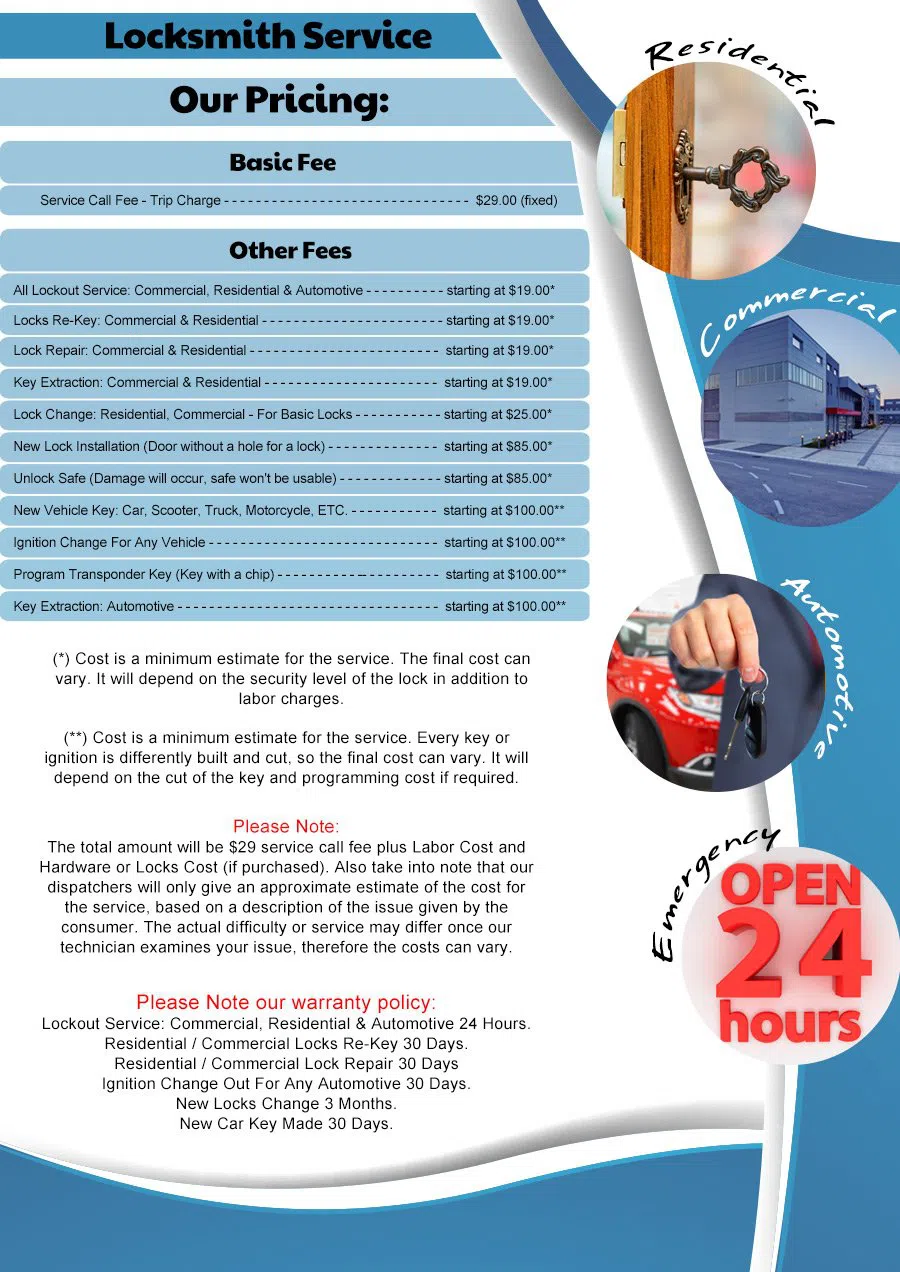 Golden Locksmith Services Pompano Beach, FL 954-283-5224